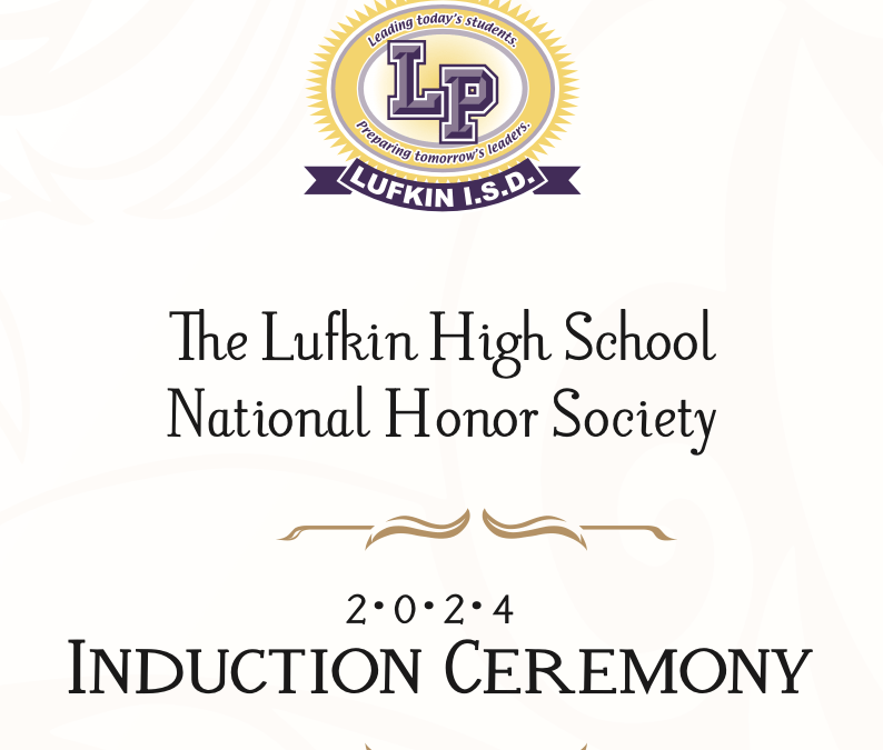Lufkin High School National Honor Society Induction Ceremony